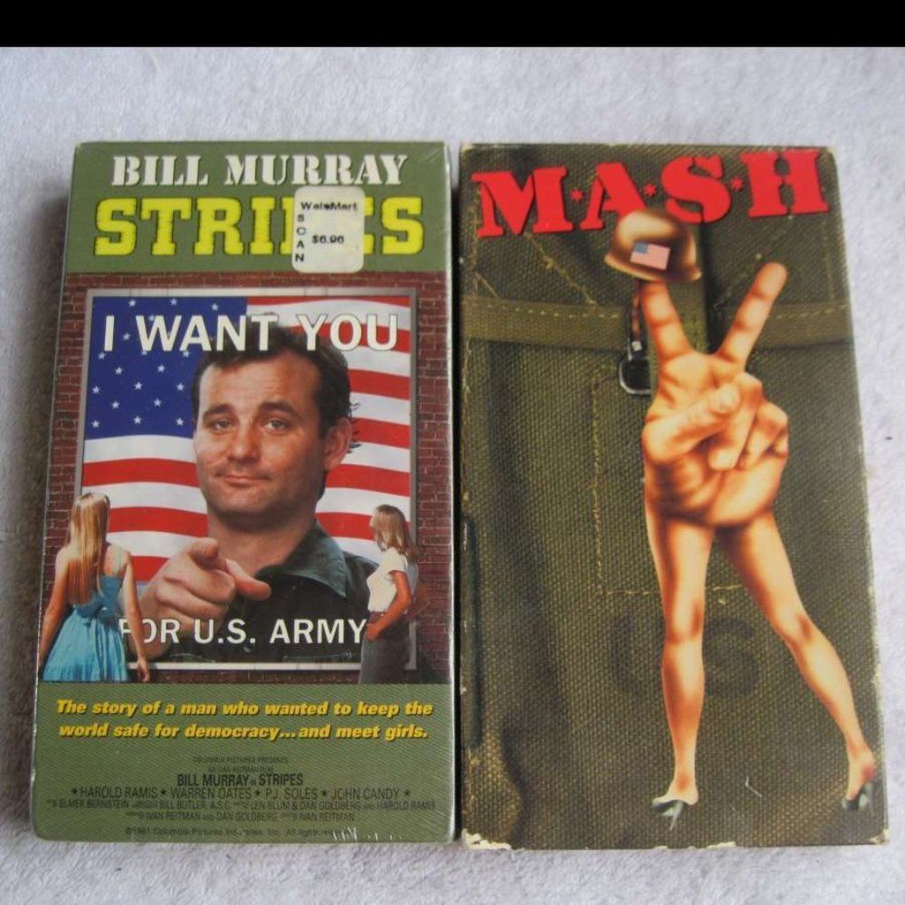 ONLY Mash Donald Sutherland Army Classic VHS Cassette Tape Bundle for $1 M*A*S*H